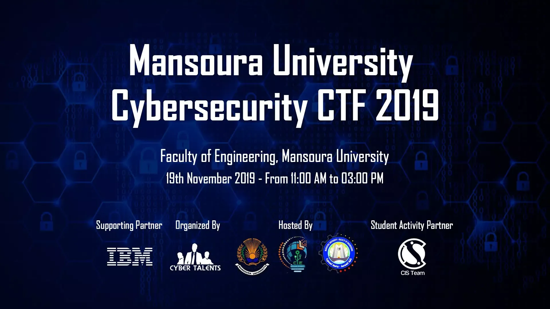 Mansoura University Cybersecurity CTF 2019 Competition